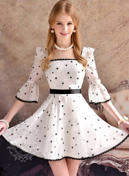 New Style Sweet Lace Chiffon Half Sleeve Butterfly Fashion New Style Sweet Lace Chiffon Half Sleeve Butterfly Fashion